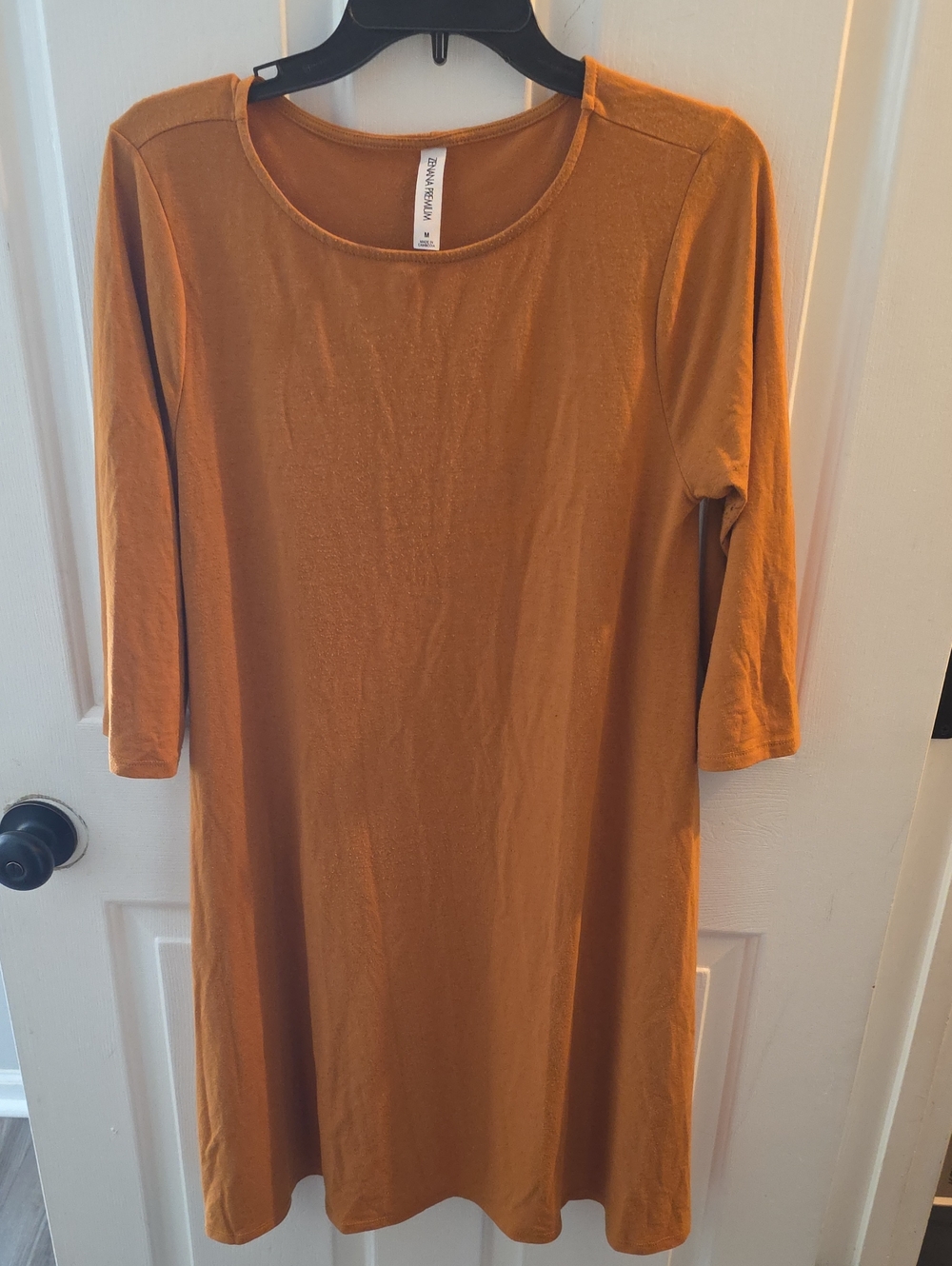 Zenana Outfitters Mustard Yellow Midi Dress
